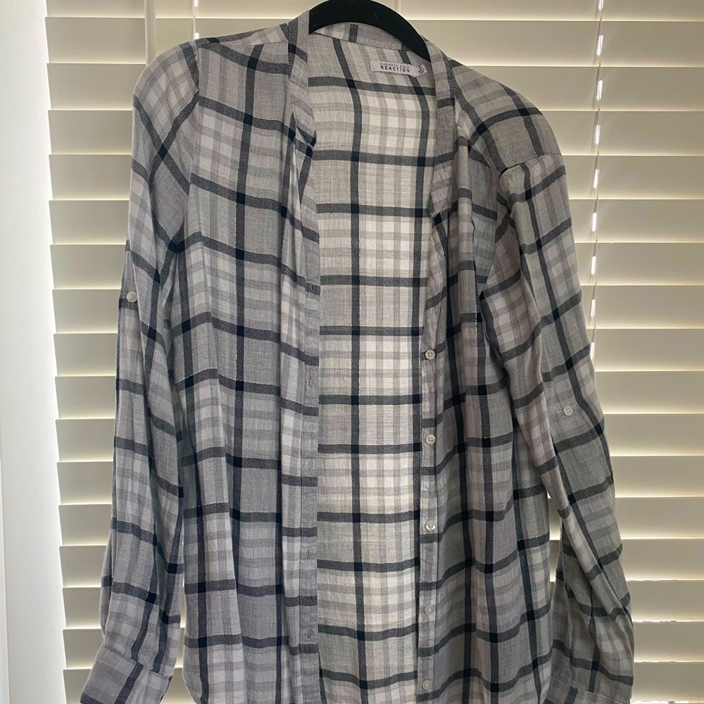Light flannel with silver thread